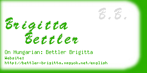 brigitta bettler business card